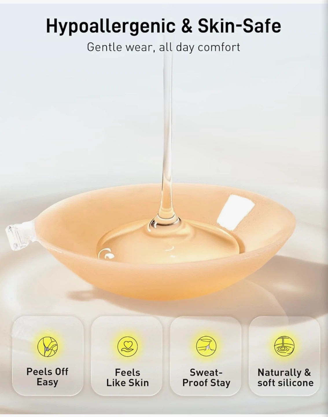 Niidor Liquid Silicone Adhesive Bra - photo 5