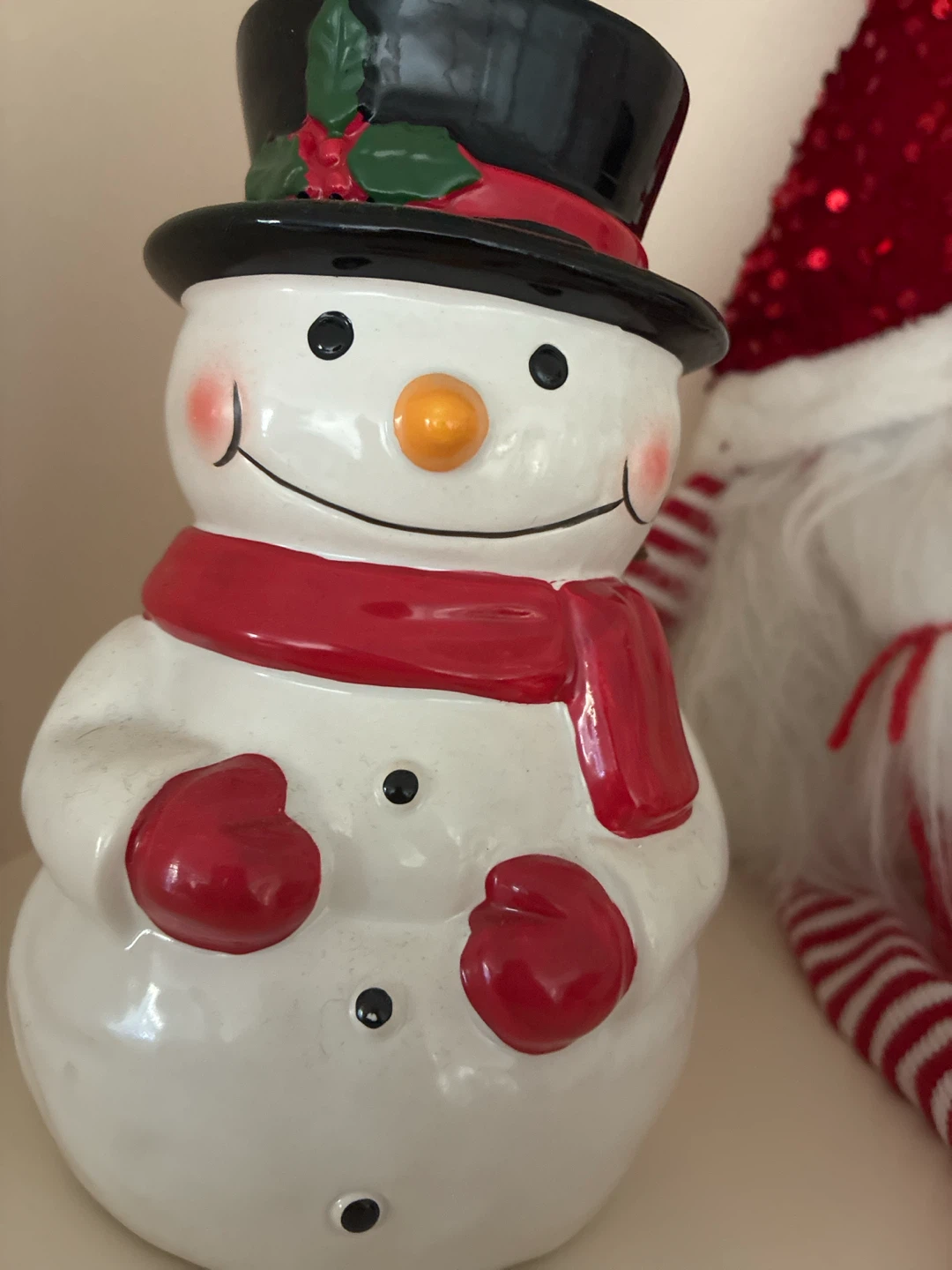 Ceramic Snowman Cookie Jar