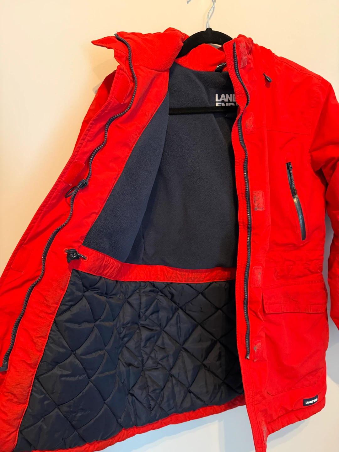 Lands' End Red Winter Parka - photo 2