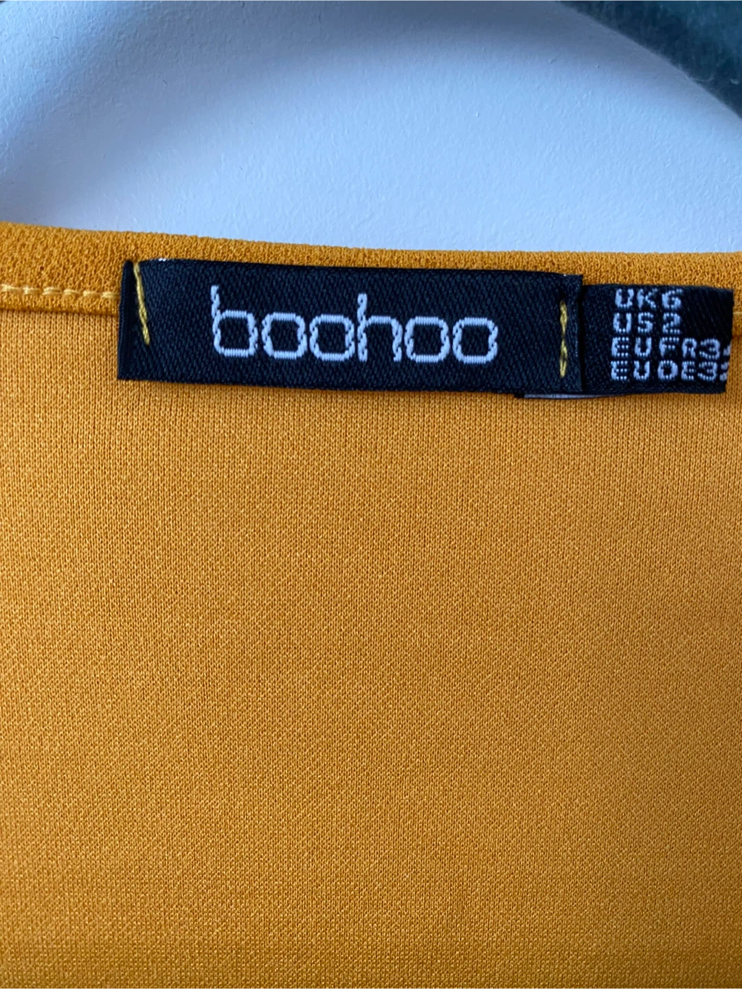 Boohoo Mustard Yellow Wrap Dress - photo 3