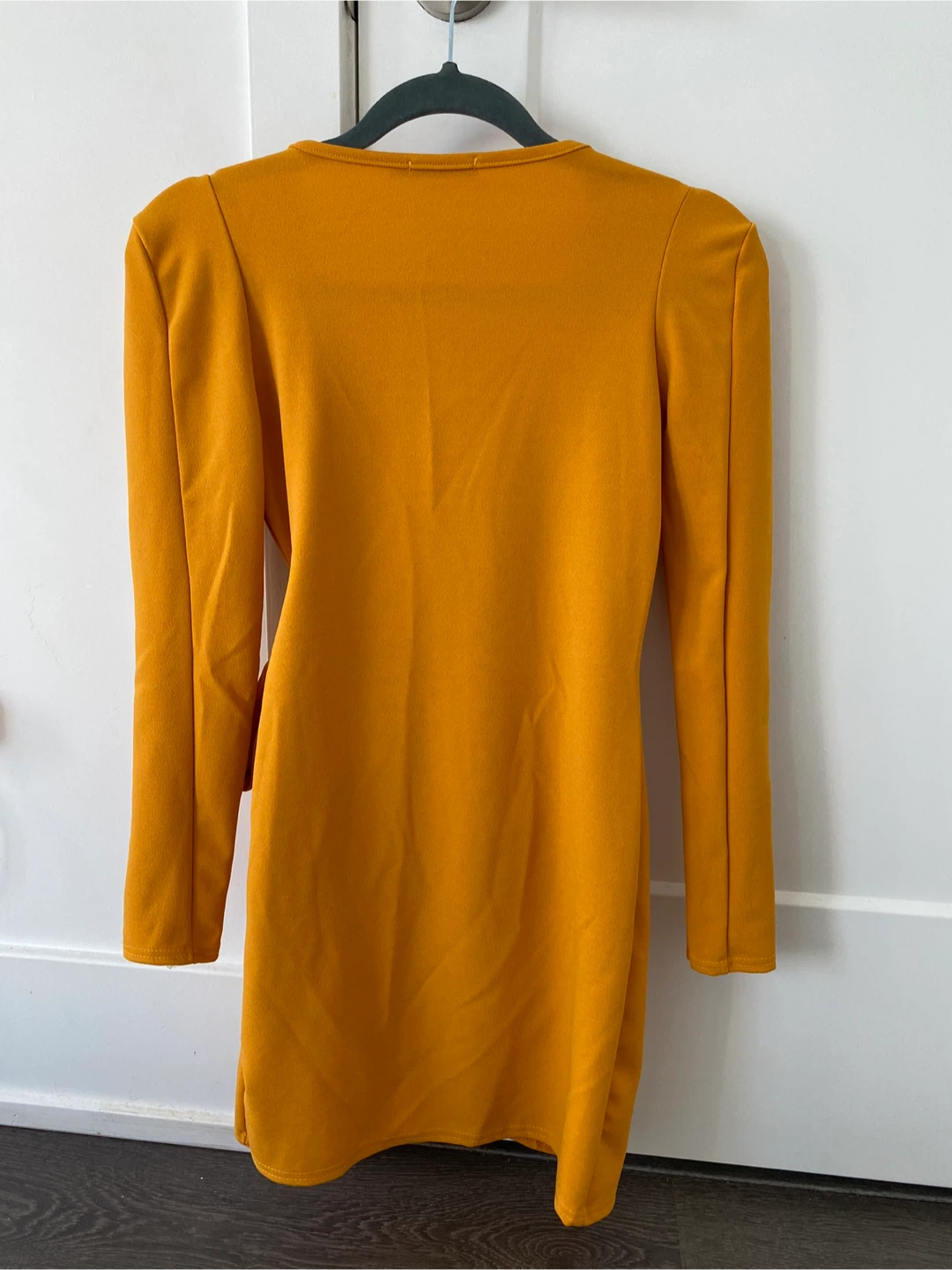 Boohoo Mustard Yellow Wrap Dress - photo 5