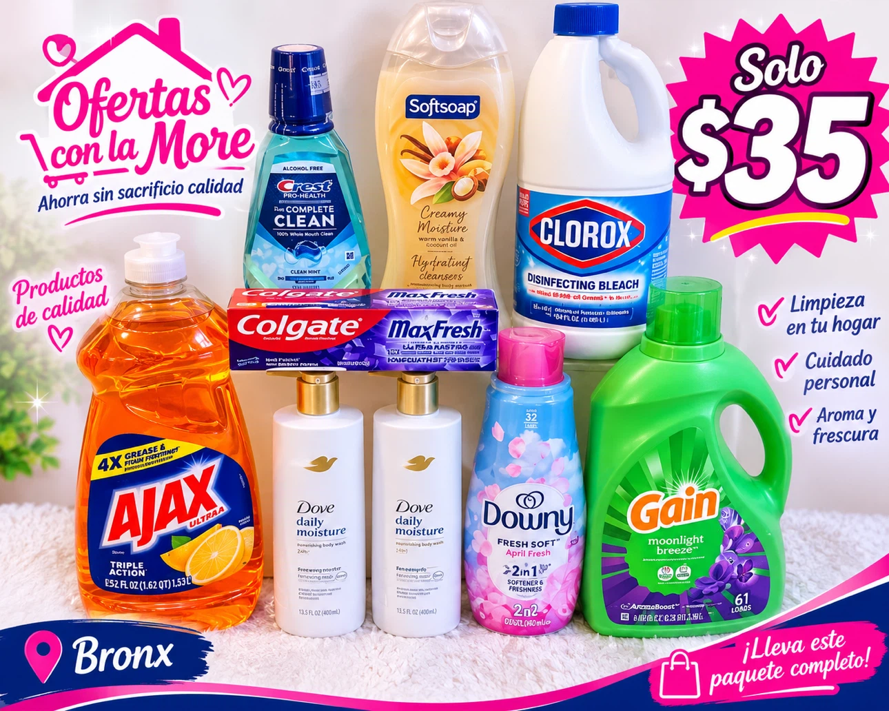 Household Cleaning and Personal Care Bundle