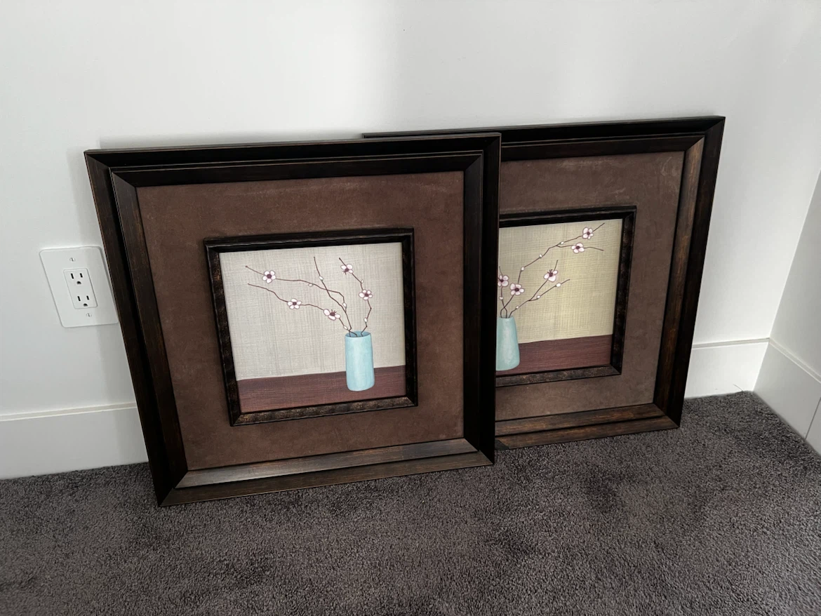 Set of Two Floral Framed Wall Prints - photo 5