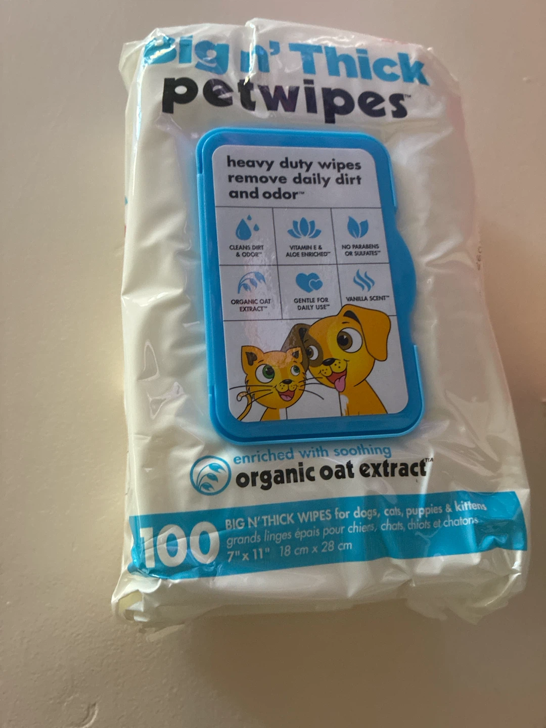 Big N' Thick Pet Wipes 100 Count