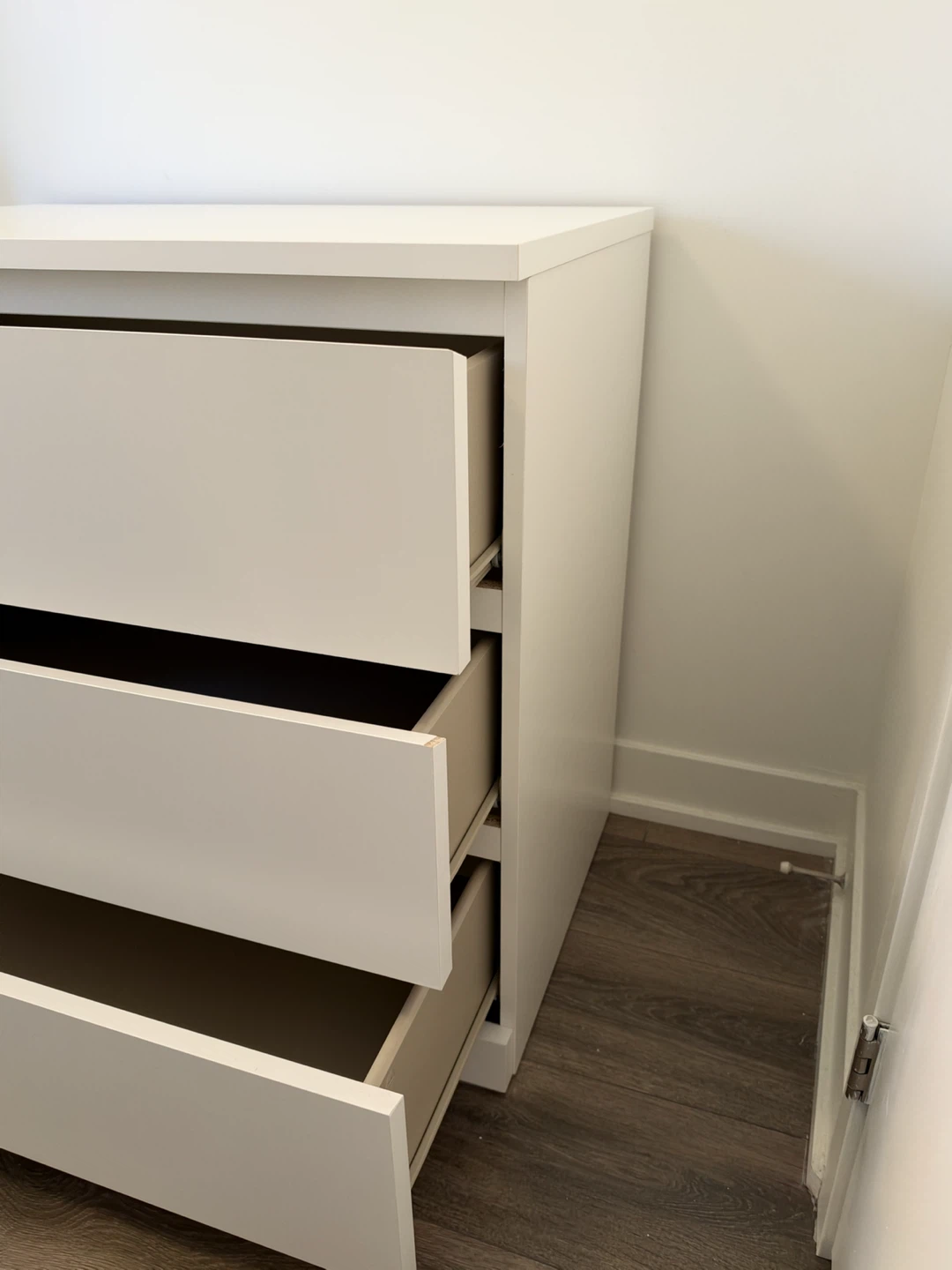 IKEA White 3-Drawer Chest - photo 4