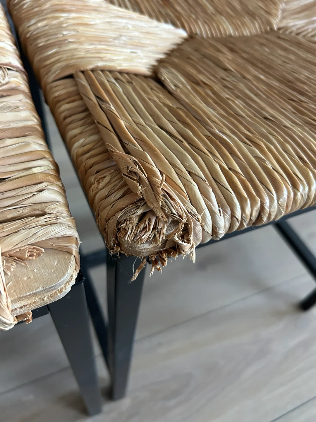 Woven Seat Metal Frame Bar Stools - photo 2