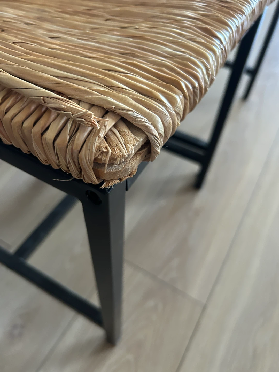 Woven Seat Metal Frame Bar Stools - photo 3