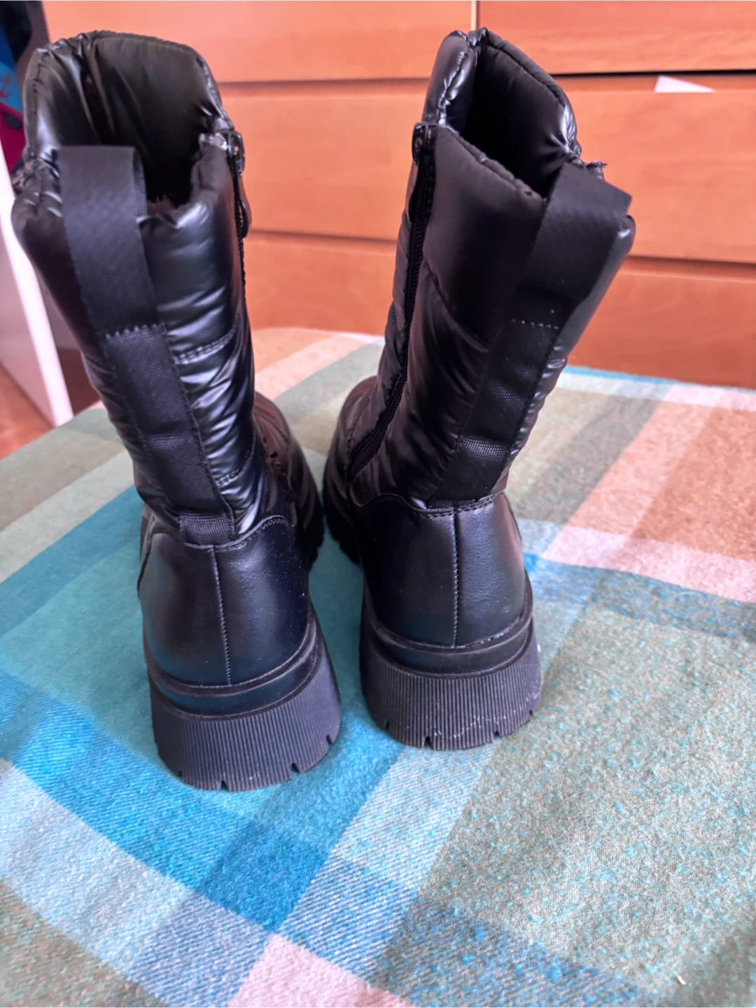 Black Quilted Boots - photo 2
