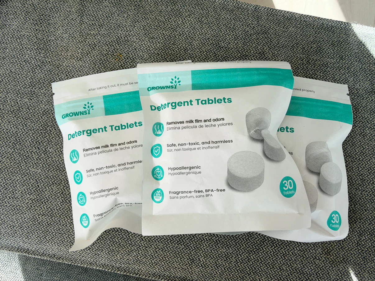 Grownsy Baby Bottle Detergent Tablets 3 Pack
