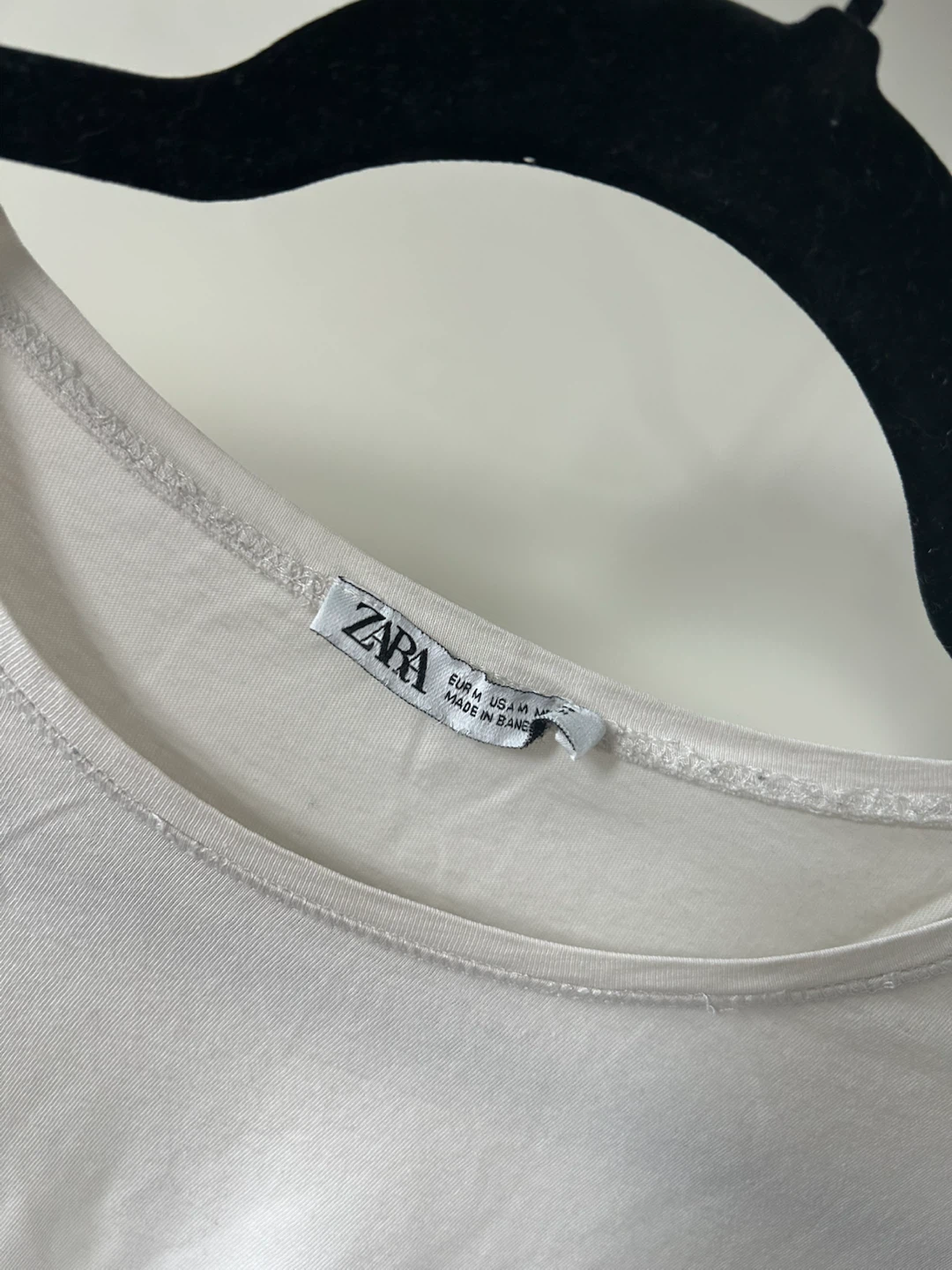Zara White Basic T-Shirt - photo 2