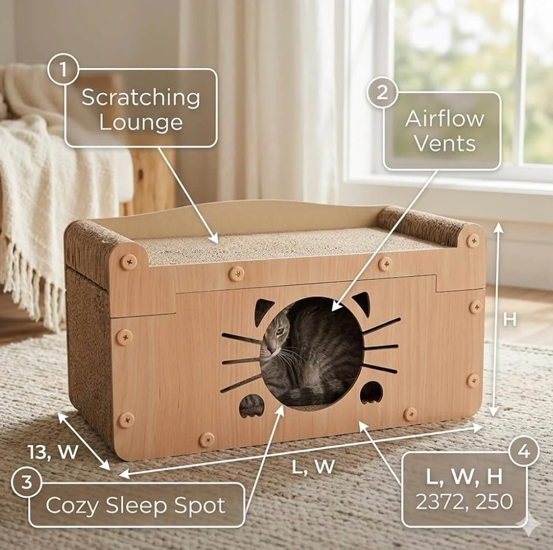 Cat Scratching Lounge and Sleep House - photo 5