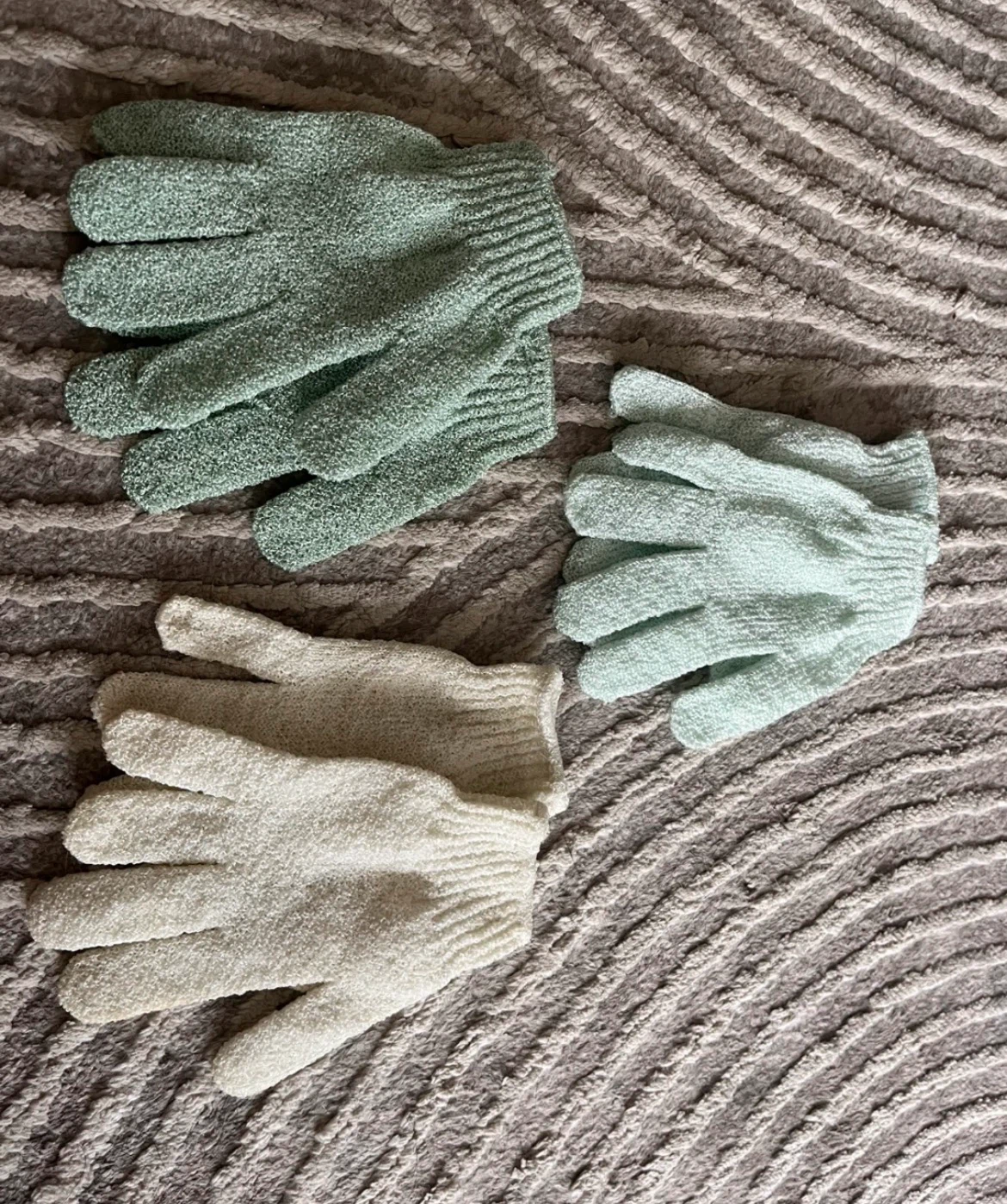 Exfoliating Bath Gloves Set NEW