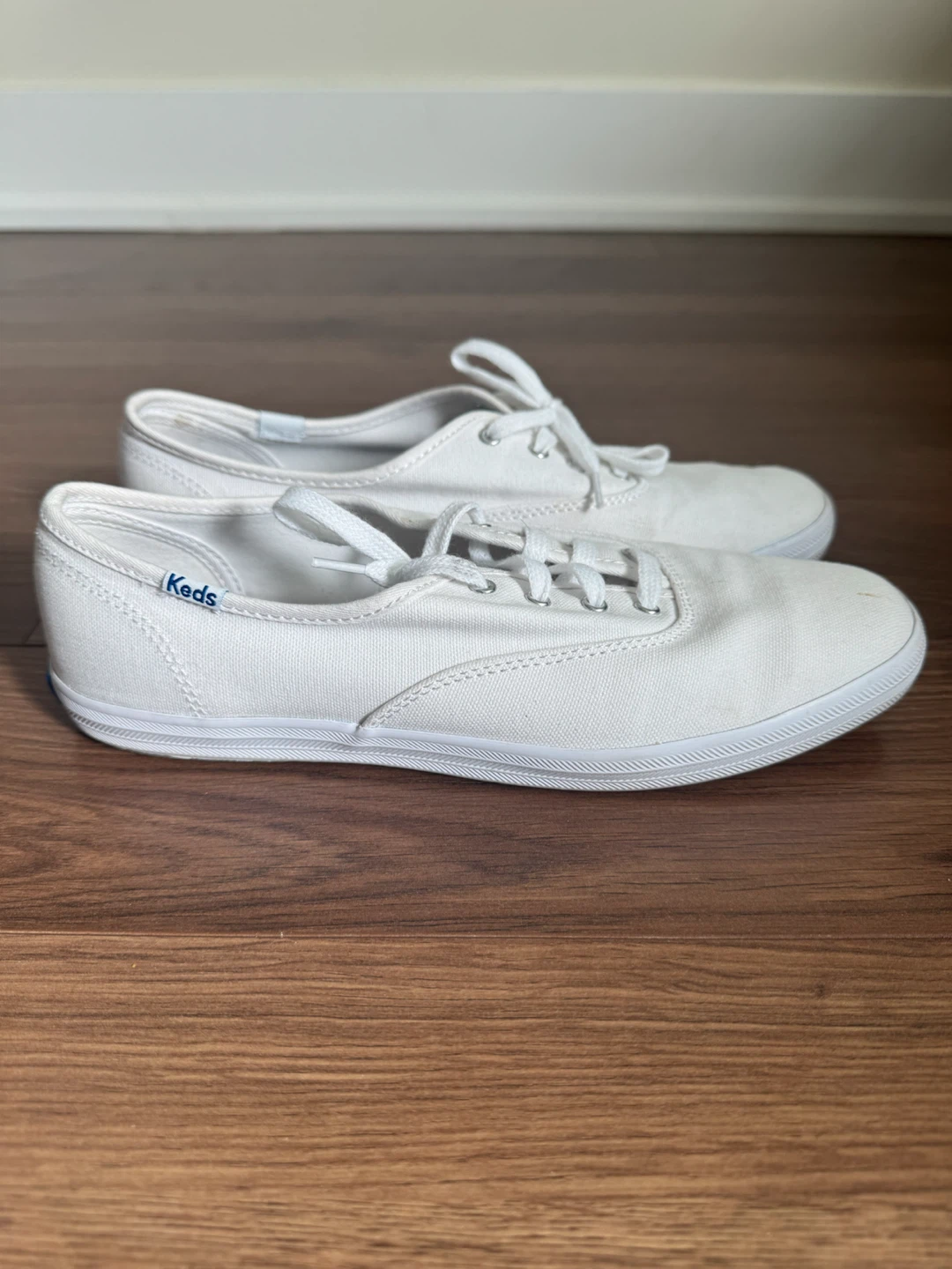 Classic White Keds Lace-Up Runners