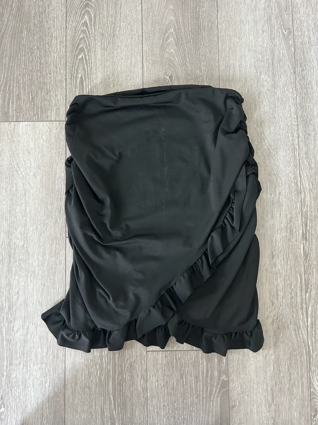 Shein Black Ruched Mini Skirt - photo 2