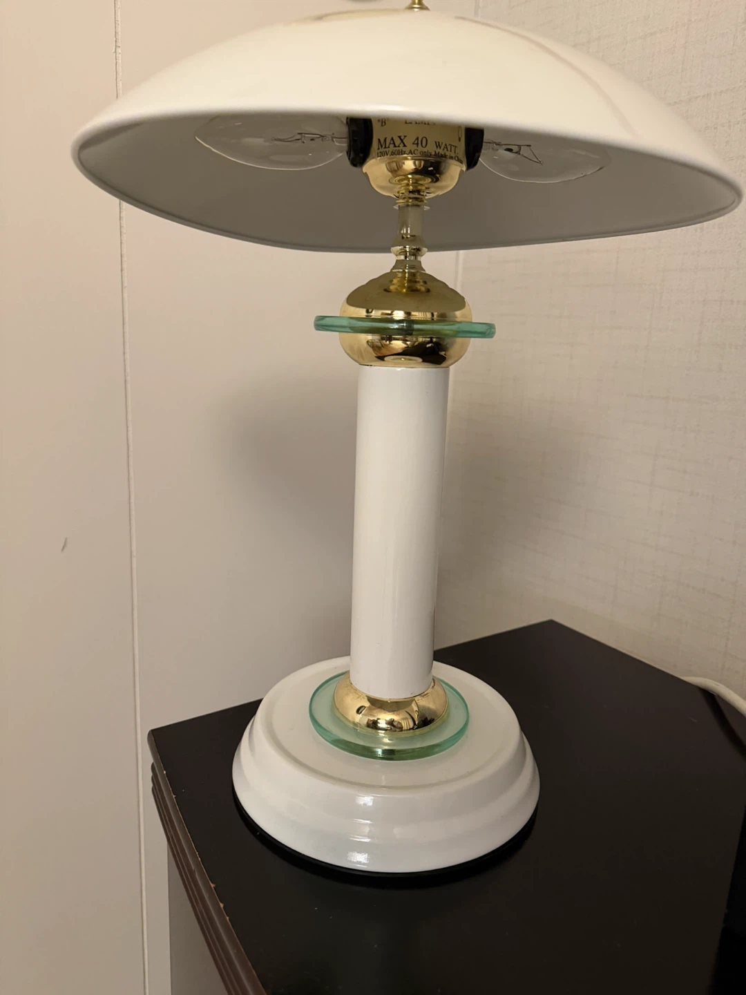 White and Gold Table Lamp