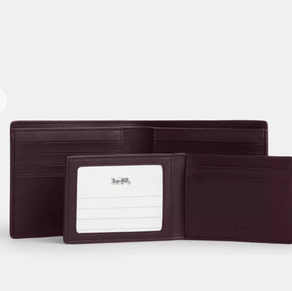 Coach 3-in-1 Signature Wallet in Black Currant