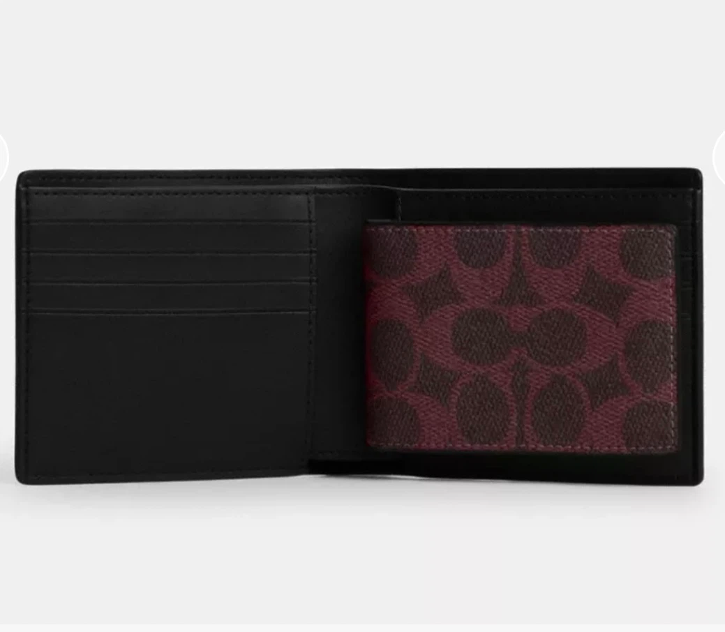 Coach 3-in-1 Signature Wallet in Black Currant - photo 3