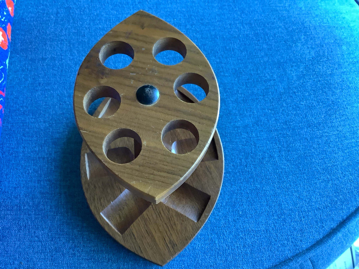 Vintage Two Tiered Wooden Six Pipe Rest/Stand 🐞 - photo 4