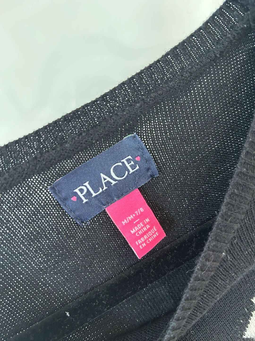 Children's Place Black Heart Pattern Sweater Dress - photo 3