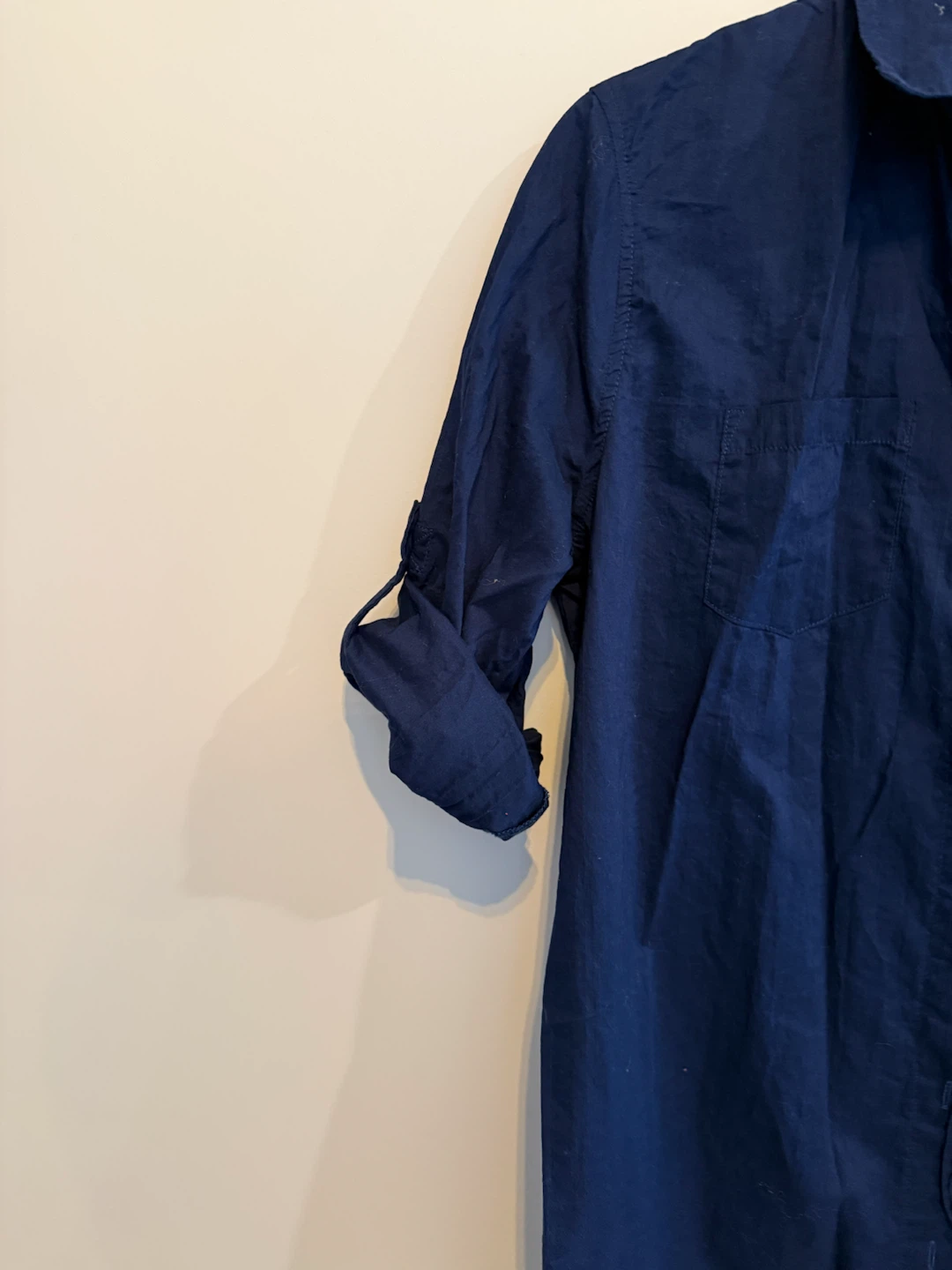 Lands' End Navy Button-Down Shirt - photo 2