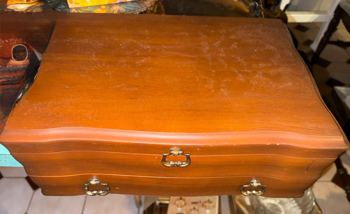 Wooden Silverware Storage Case