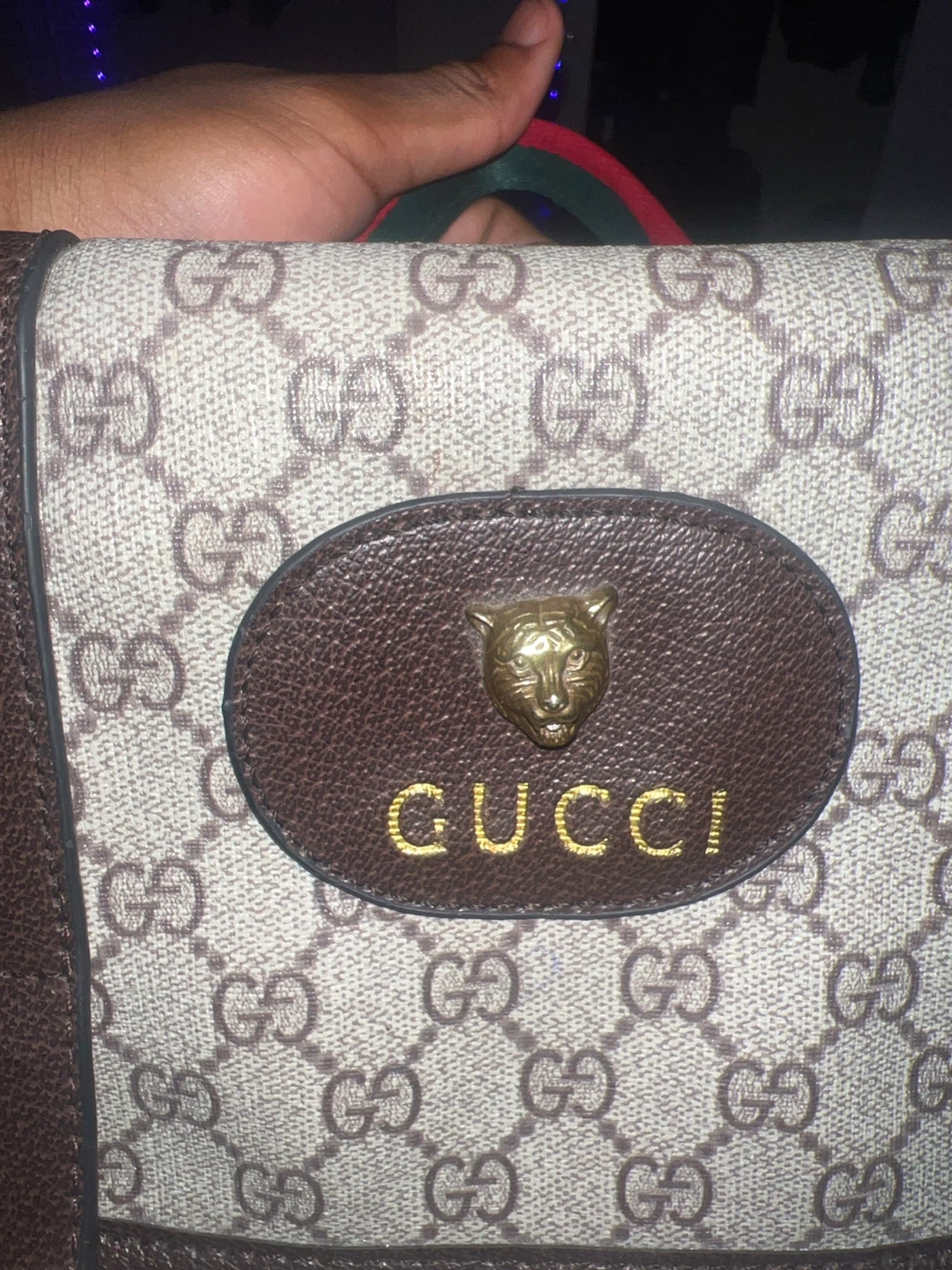 Gucci GG Supreme Canvas Backpack with Tiger Detail - photo 3