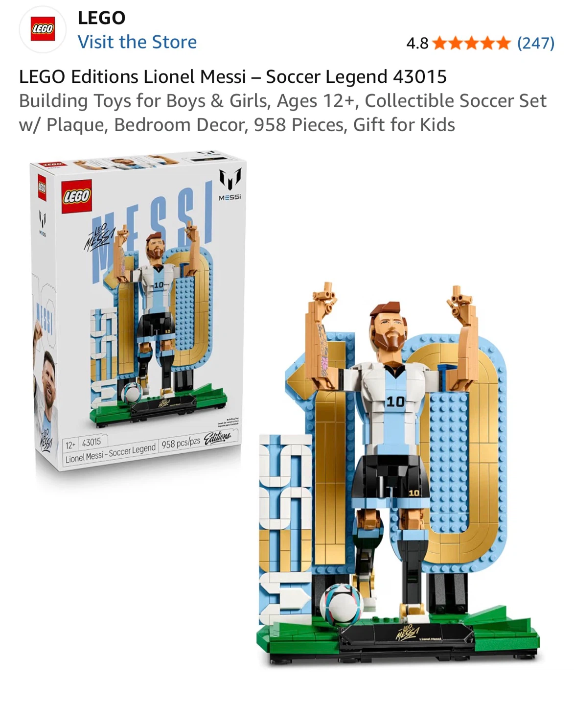 LEGO Lionel Messi Soccer Legend 43015