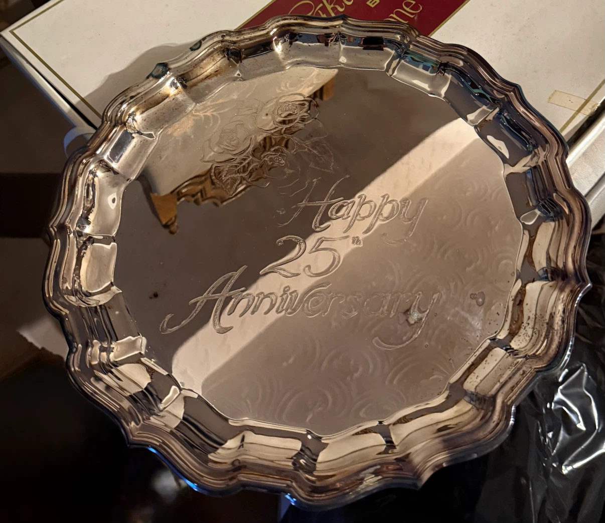 King's Plate 25th Anniversary Silver Plated Tray