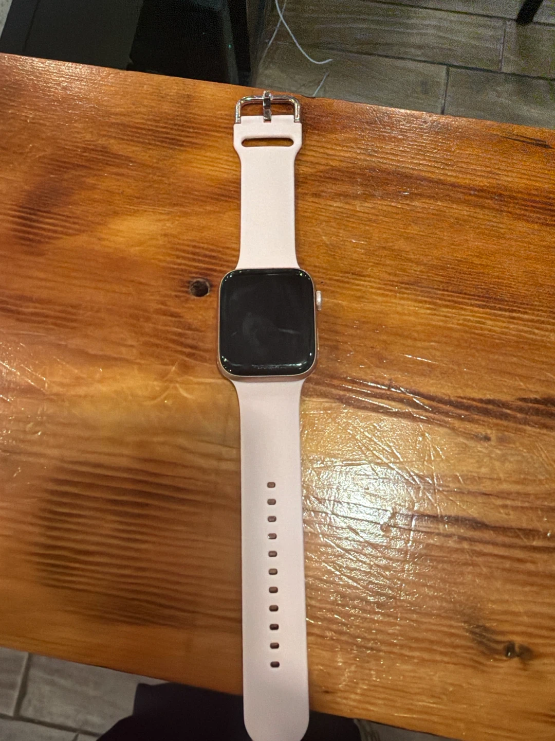 Apple Watch Pink Silicone Band