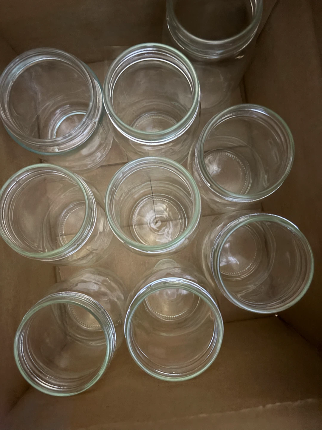 Set of 8 Glass Jars