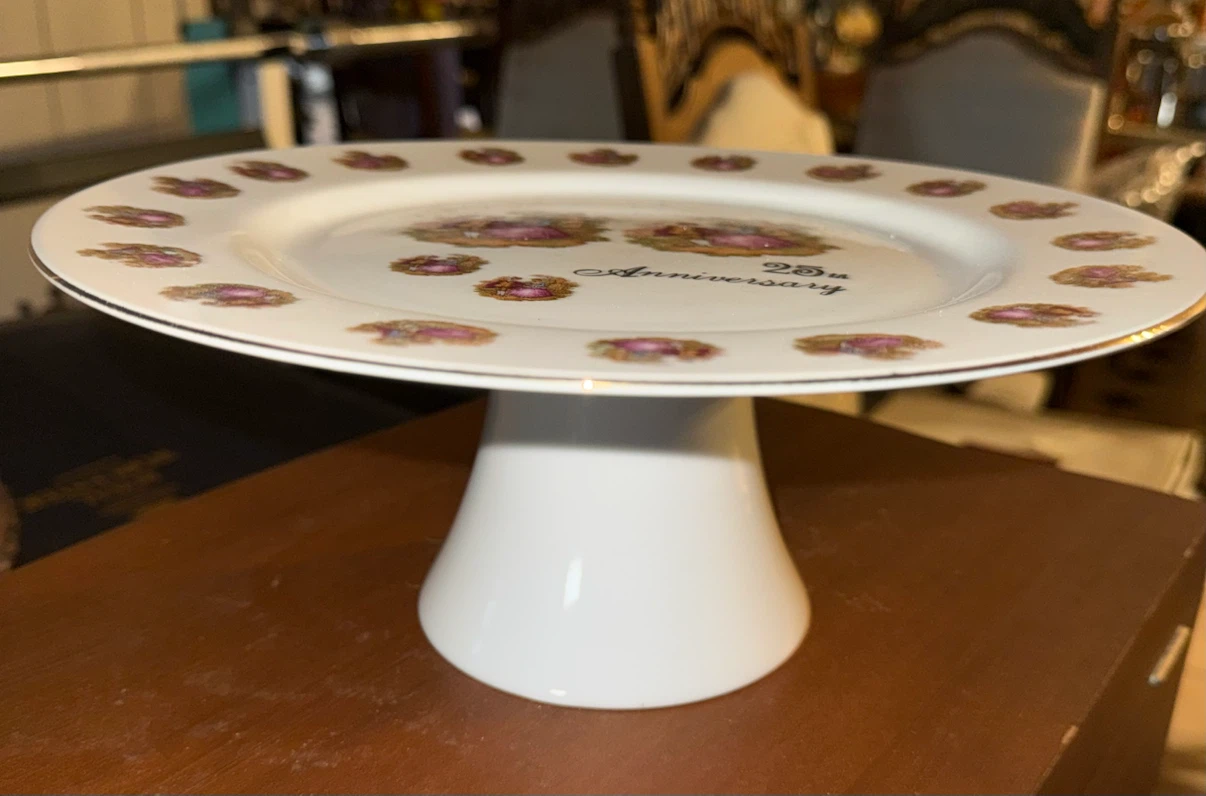 Royal Worcester 25th Anniversary Cake Stand - photo 2