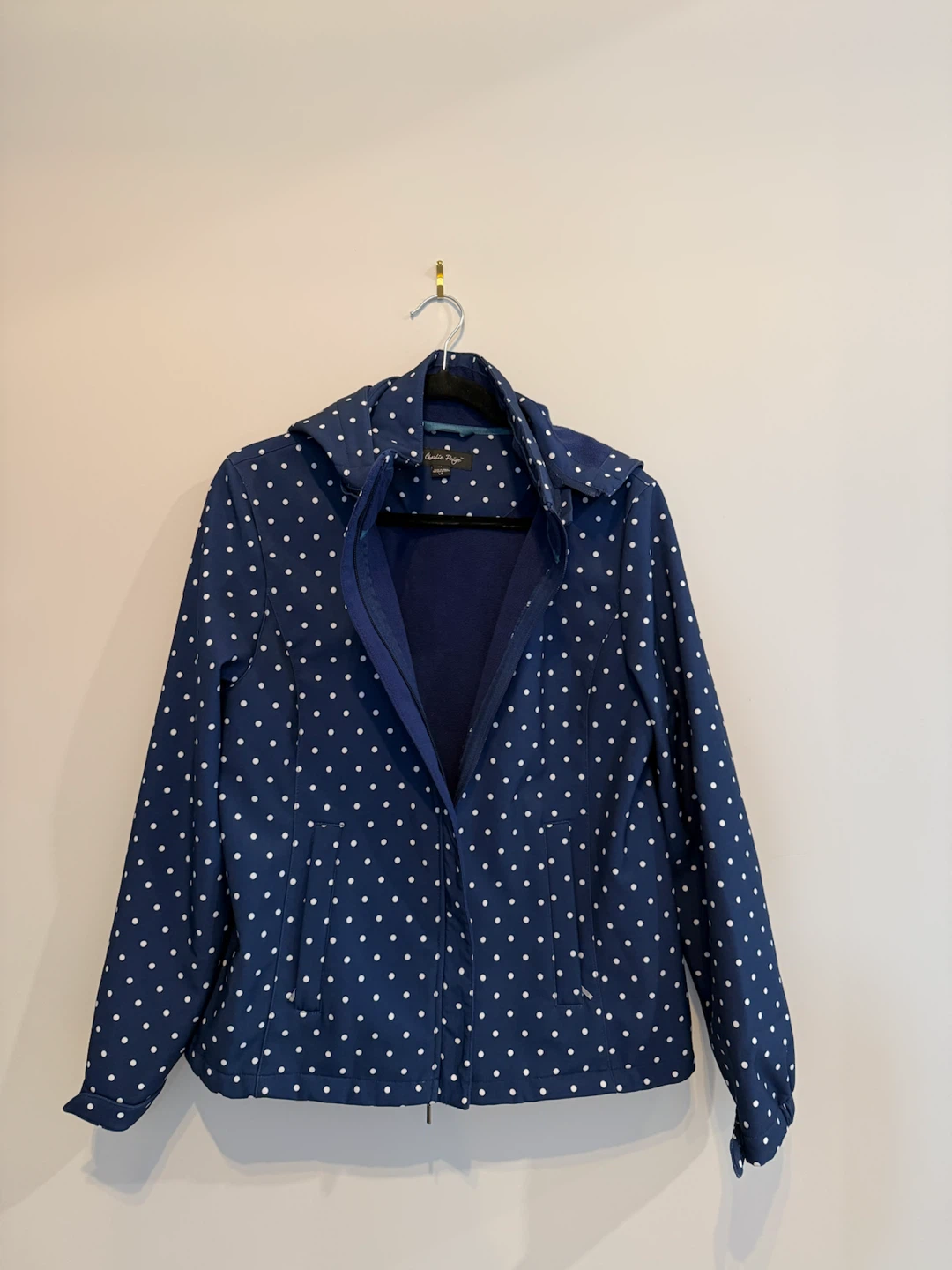 Charlie Paige Polka Dot Fleece-Lined Jacket