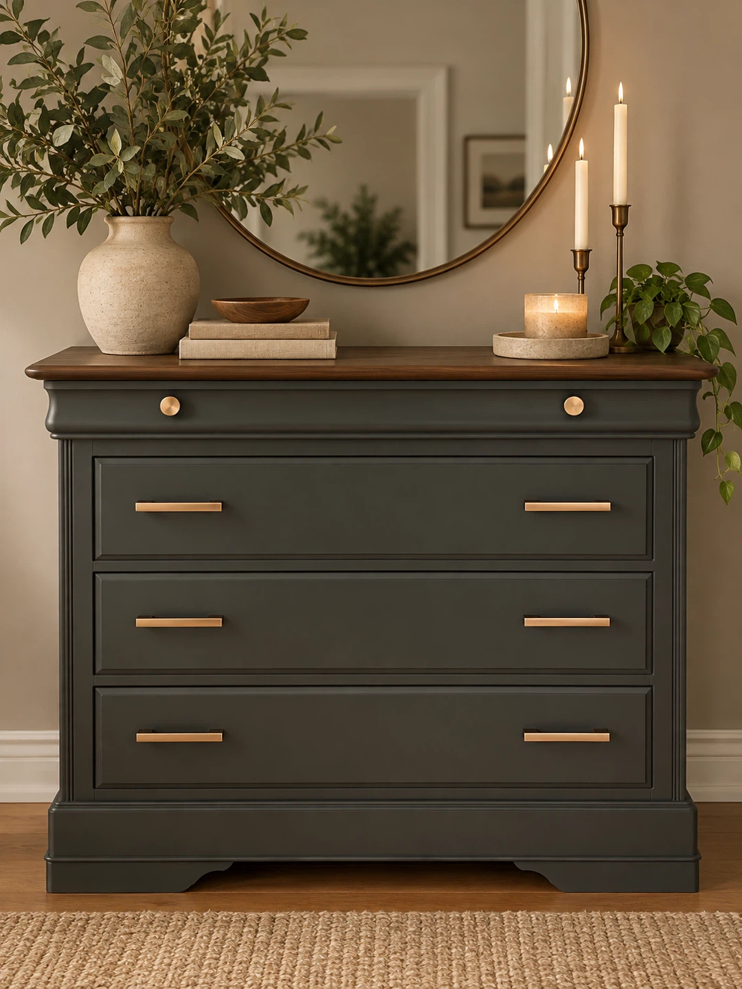 Beautifully Refinished Maple Dresser | Modern Organic Design