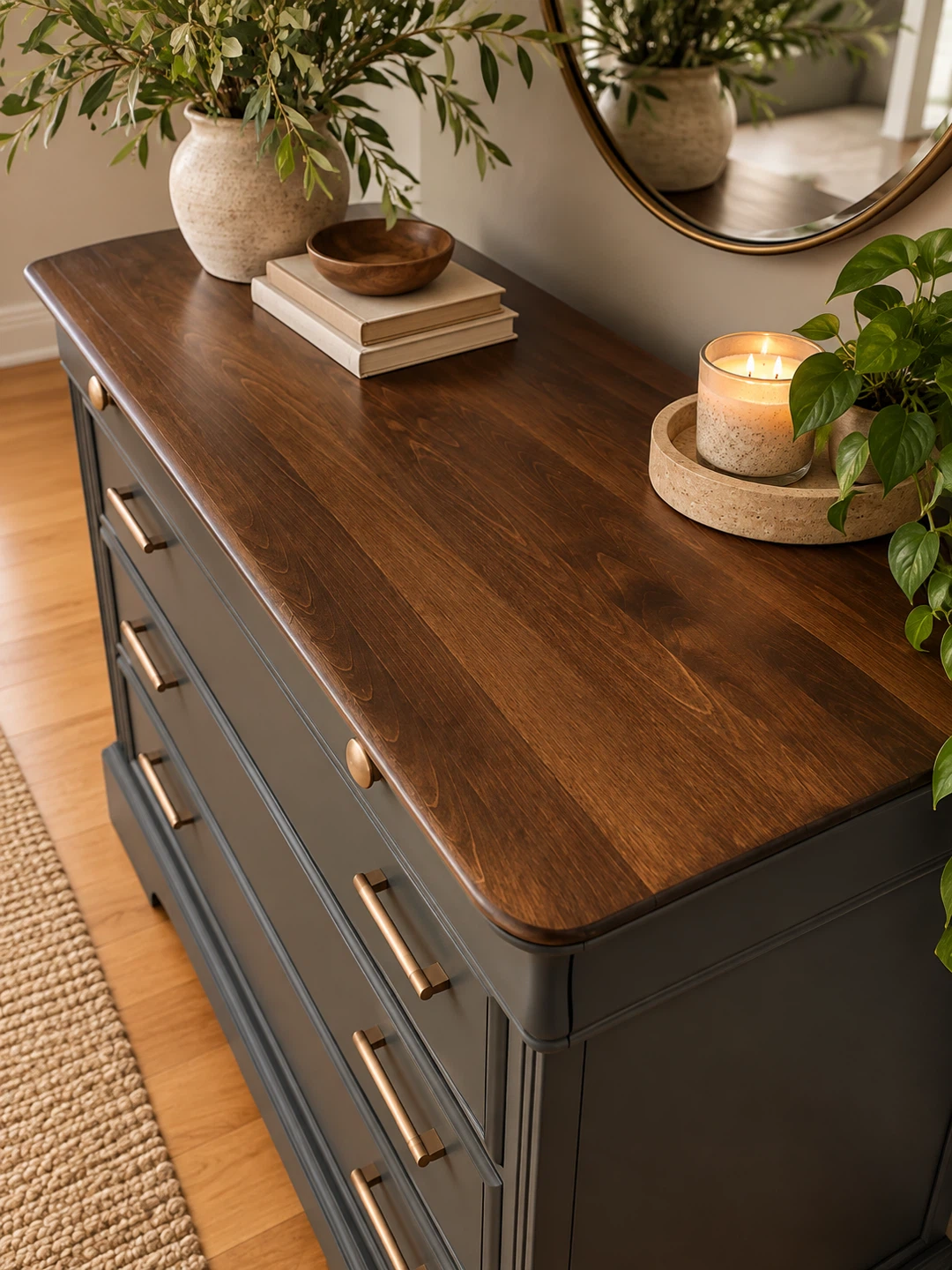Beautifully Refinished Maple Dresser | Modern Organic Design - photo 3