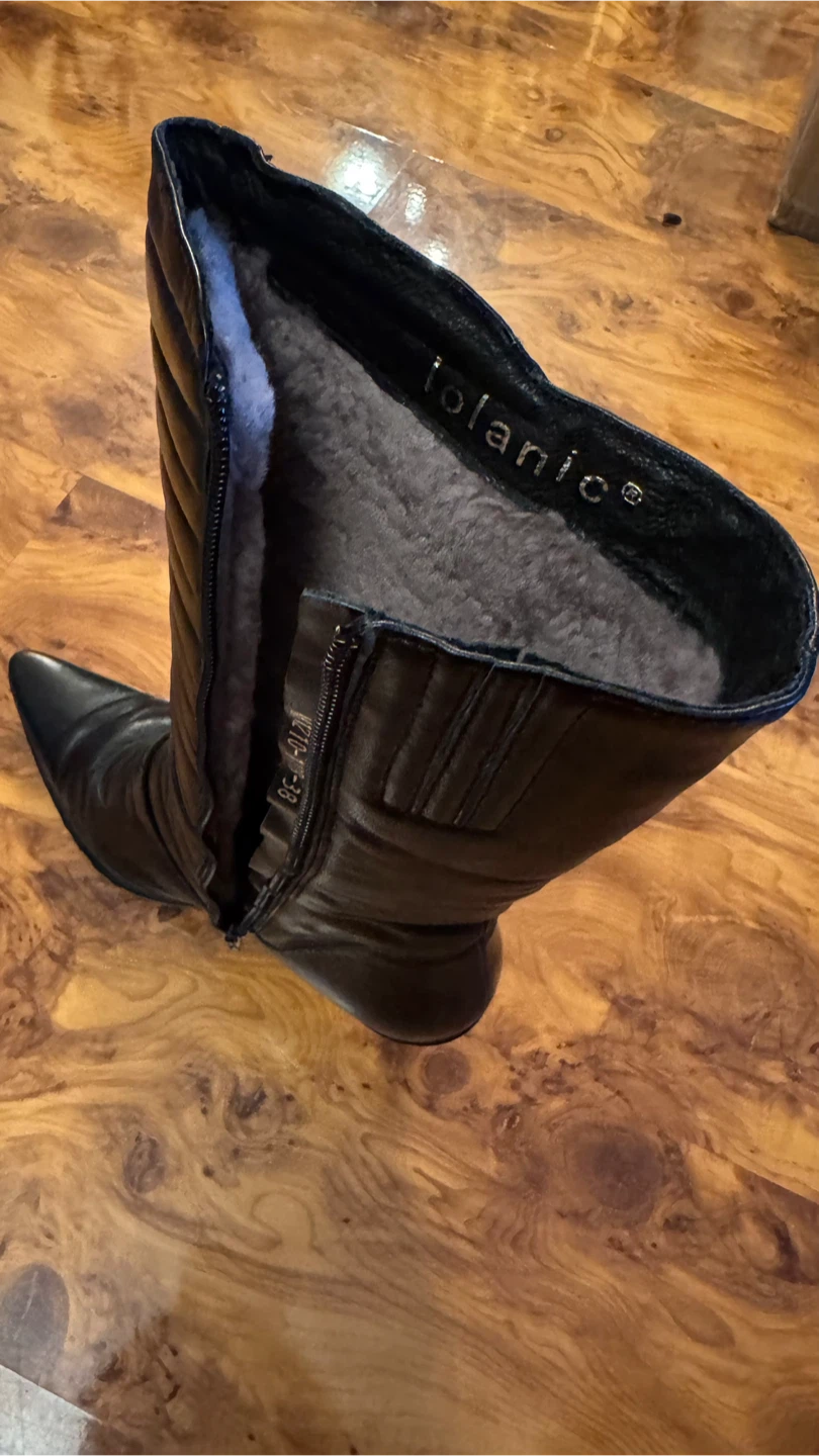 Lolanic black leather boots - photo 4