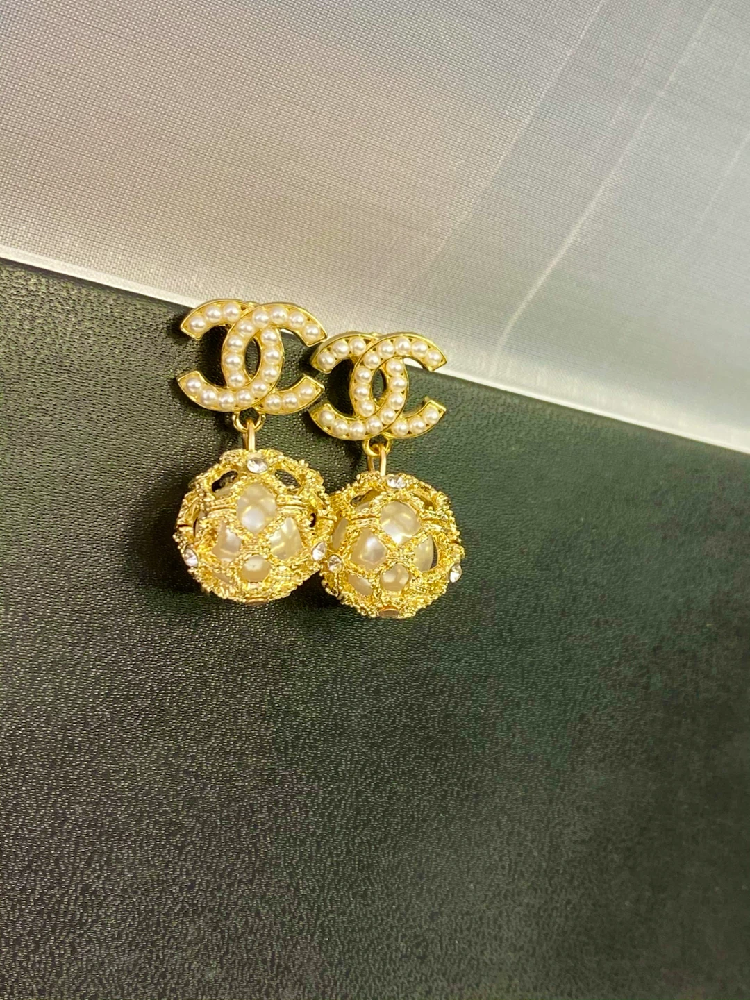 Pearl drop earrings - photo 3