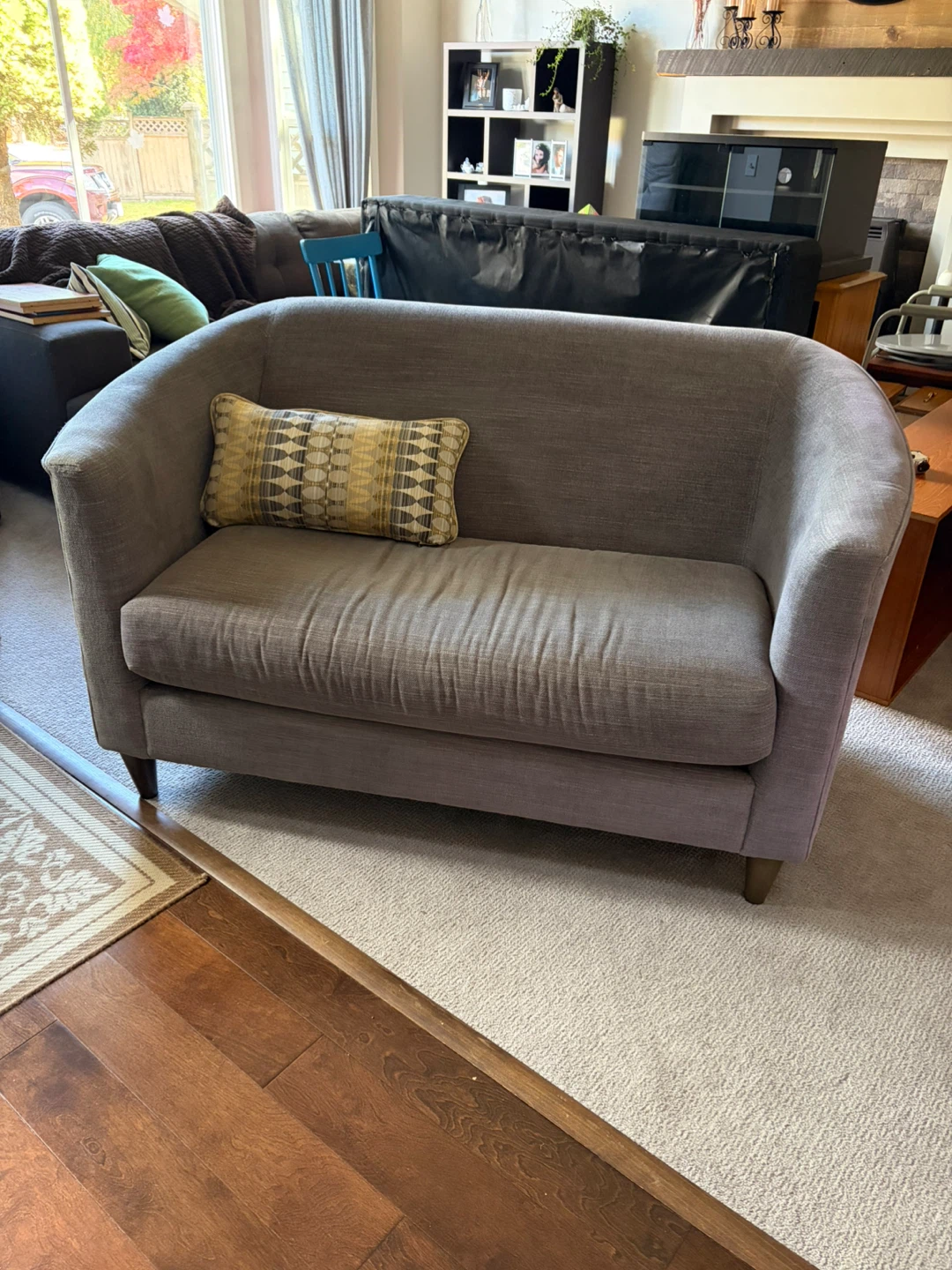 Grey Loveseat