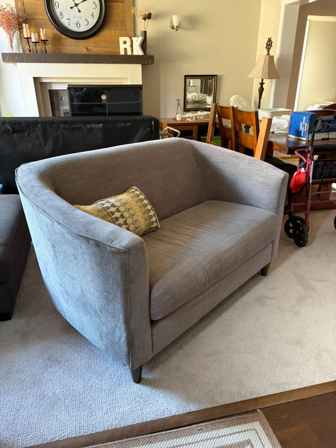 Grey Loveseat - photo 2