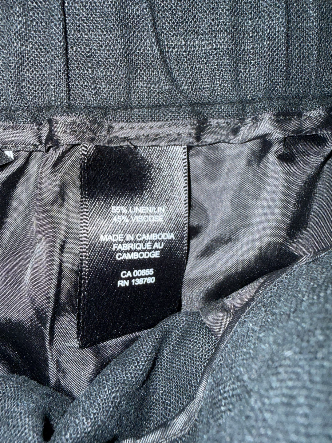 RW&CO. Black Linen Blend Shorts - photo 3