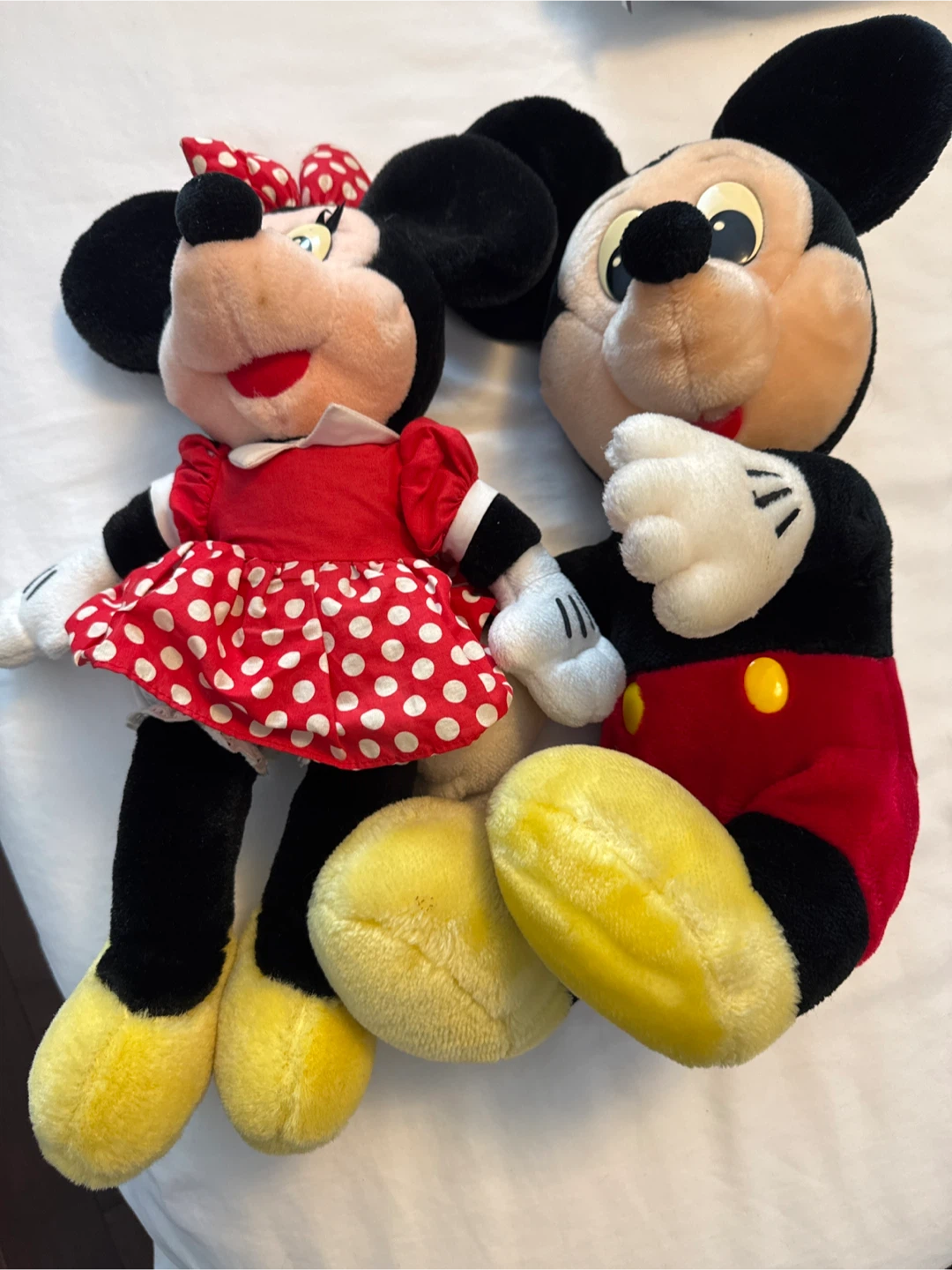 Vintage Disney Mickey and Minnie Mouse Plush Toys