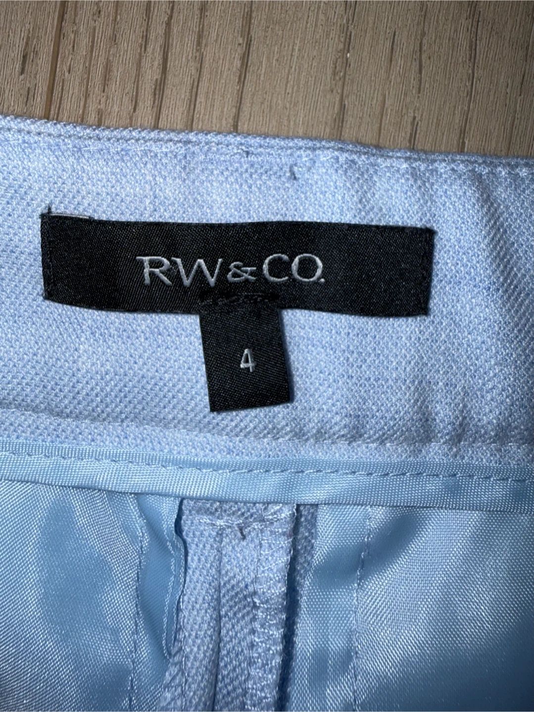 RW&CO. Light Blue Trousers Size 4 - photo 3