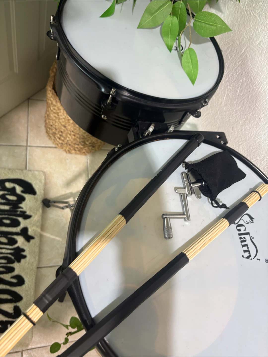 Glarry Timbales Set with Stand and Sticks - photo 4