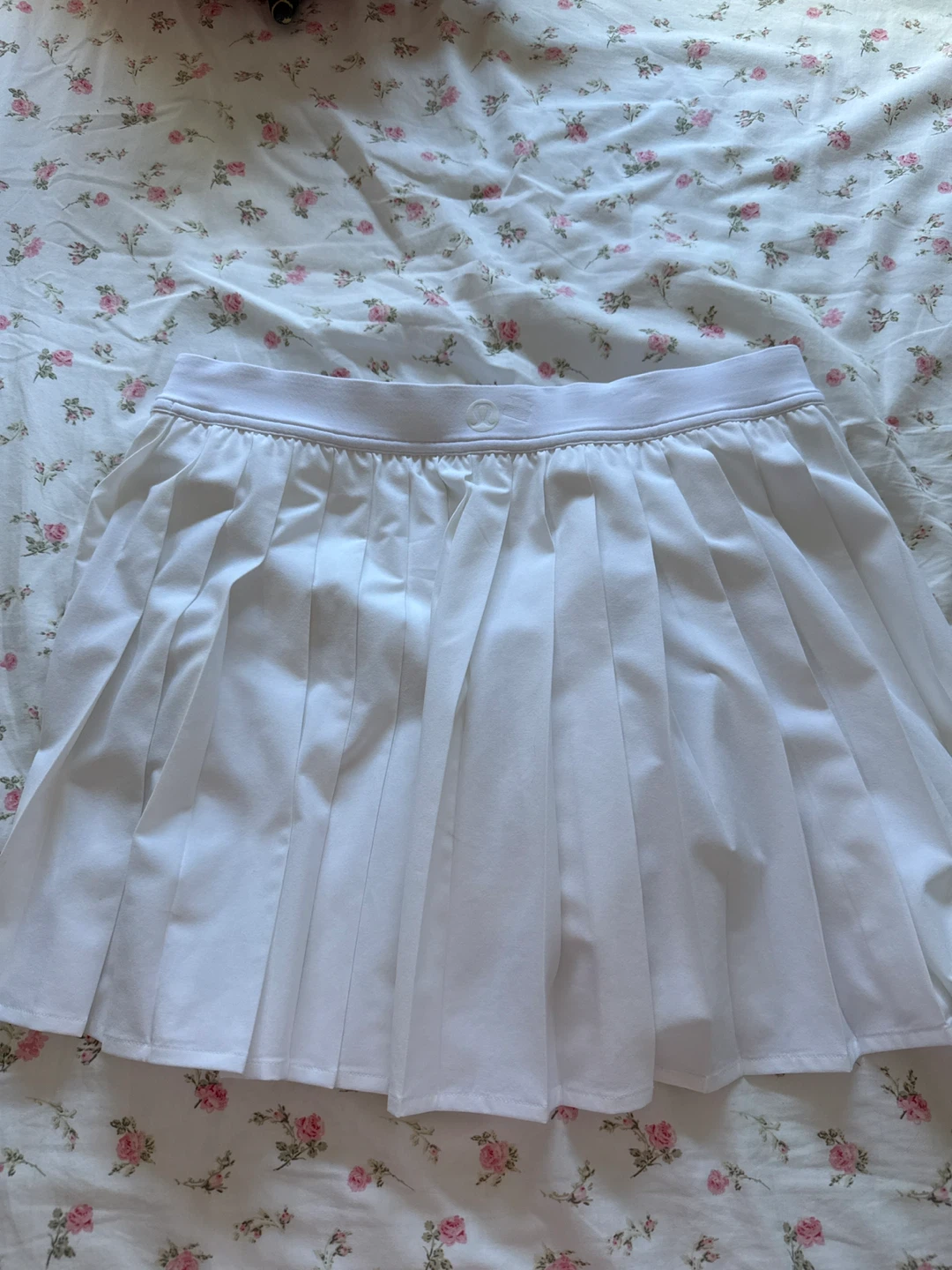 Lululemon White Pleated Skort