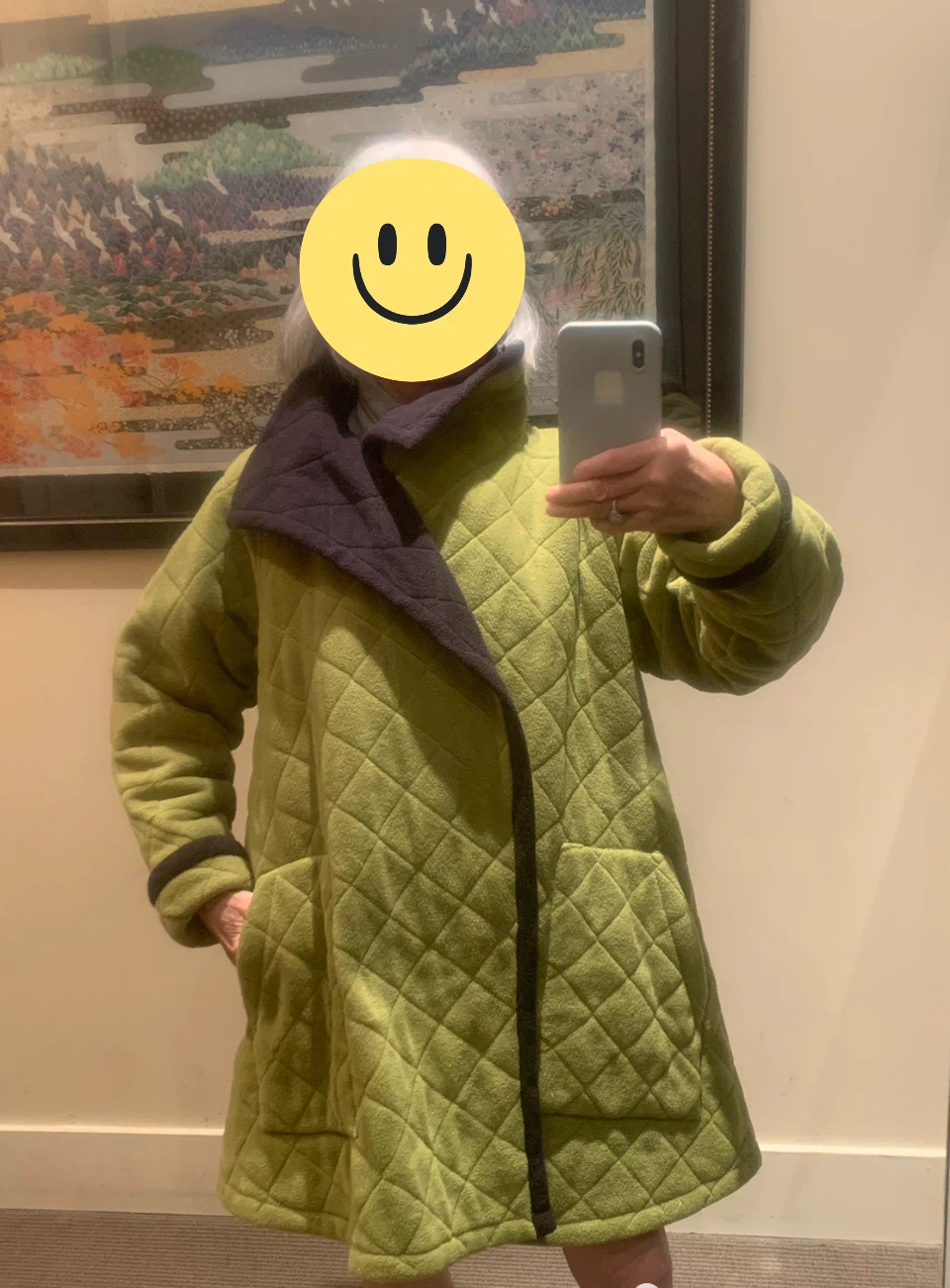 Handmade Quilted Wrap Coat (Oversized / One Size)