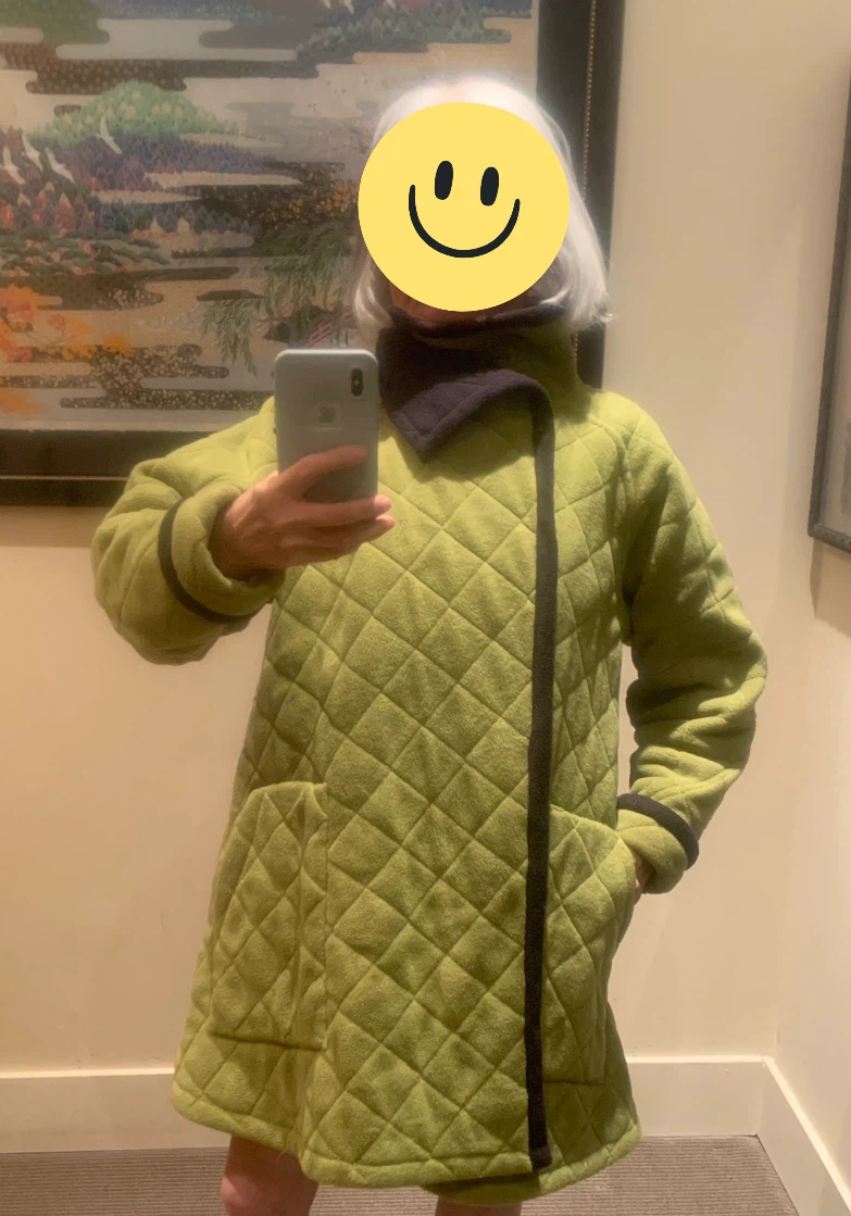 Handmade Quilted Wrap Coat (Oversized / One Size) - photo 2