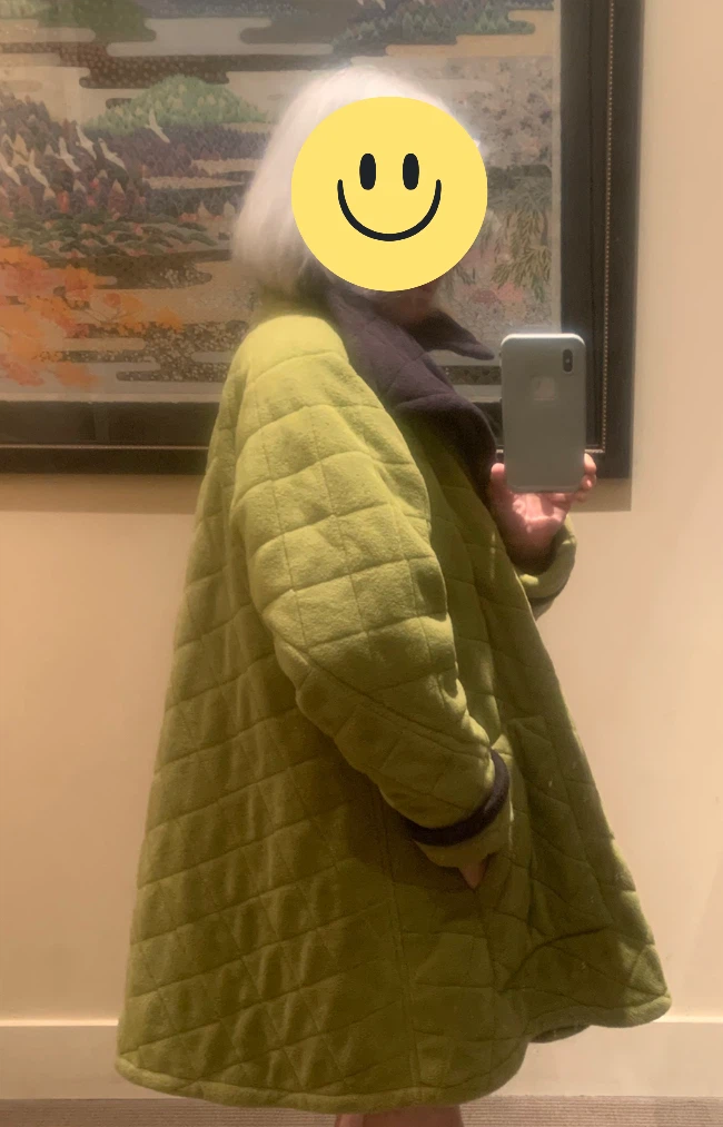 Handmade Quilted Wrap Coat (Oversized / One Size) - photo 3