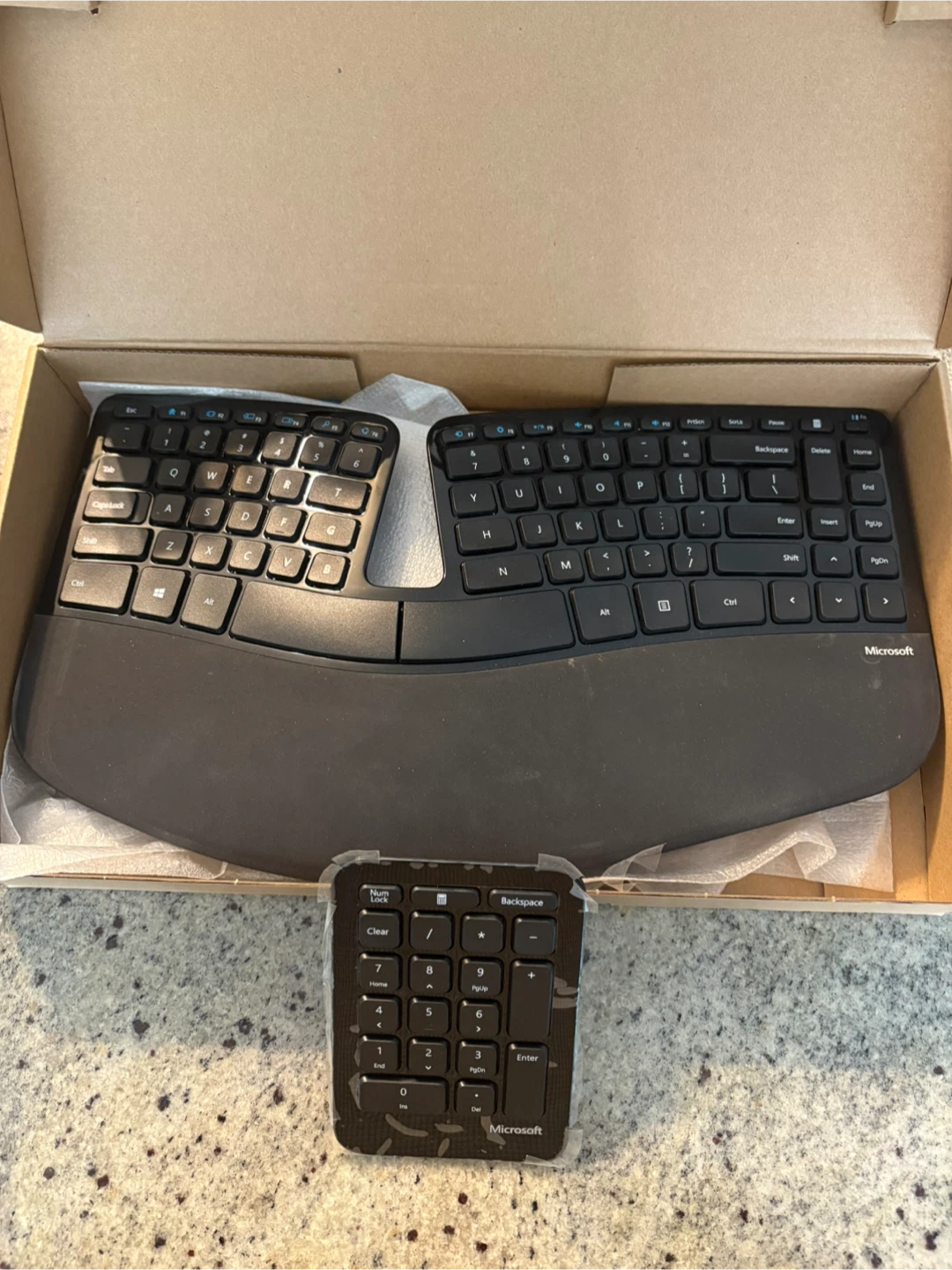 Microsoft Sculpt Ergonomic Keyboard and Number Pad