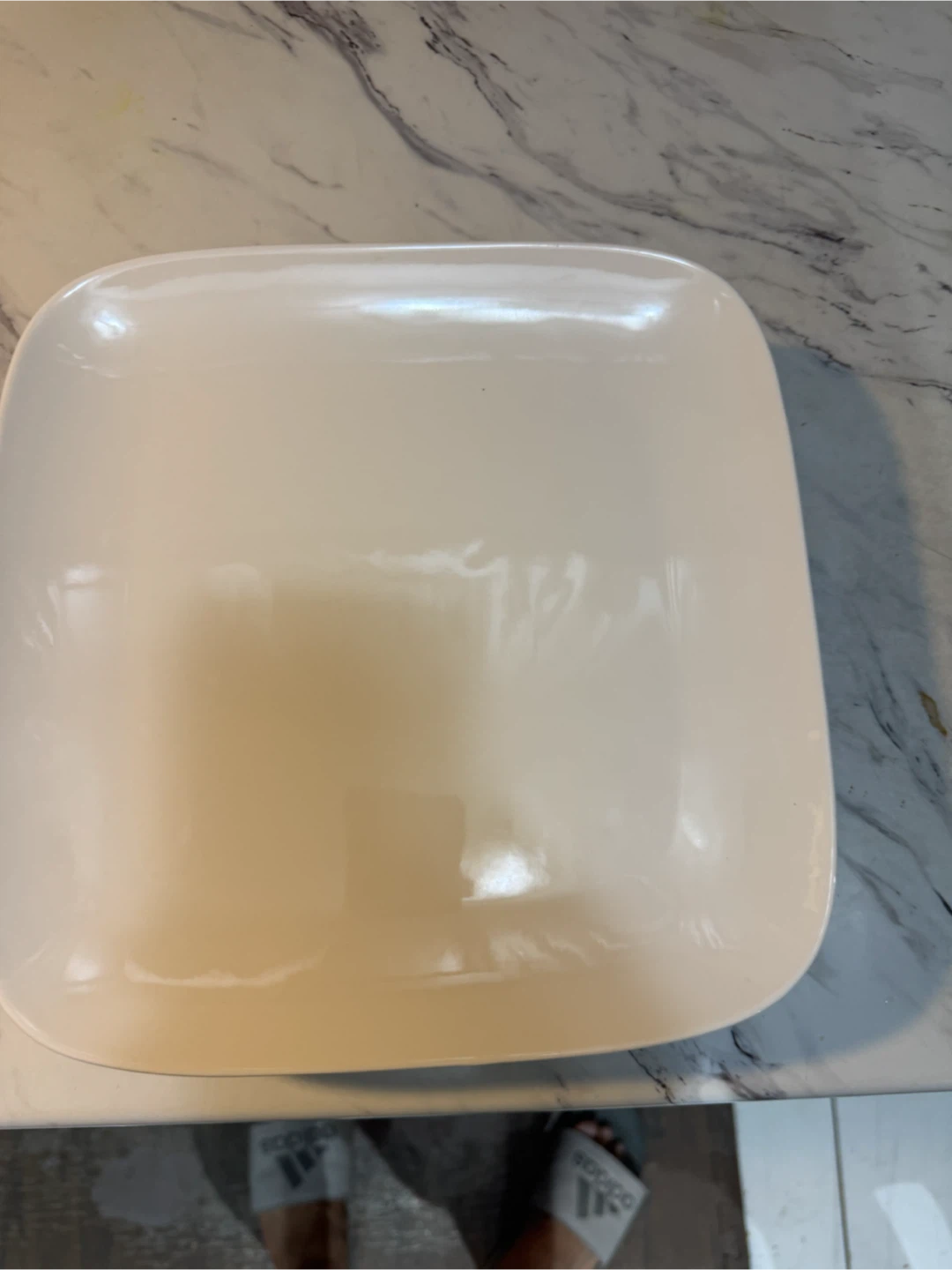 Set of 5 White Square Plates - photo 2