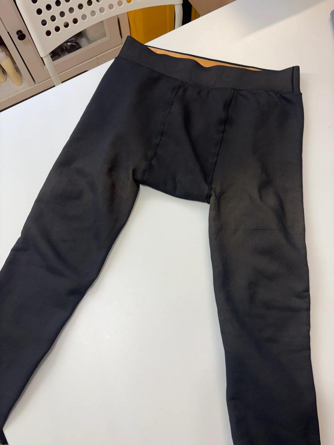 Black fleece-lined leggings Size M/L