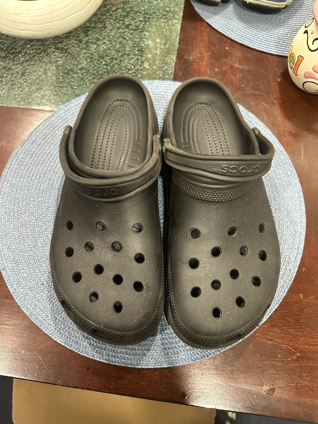 Black Crocs clogs